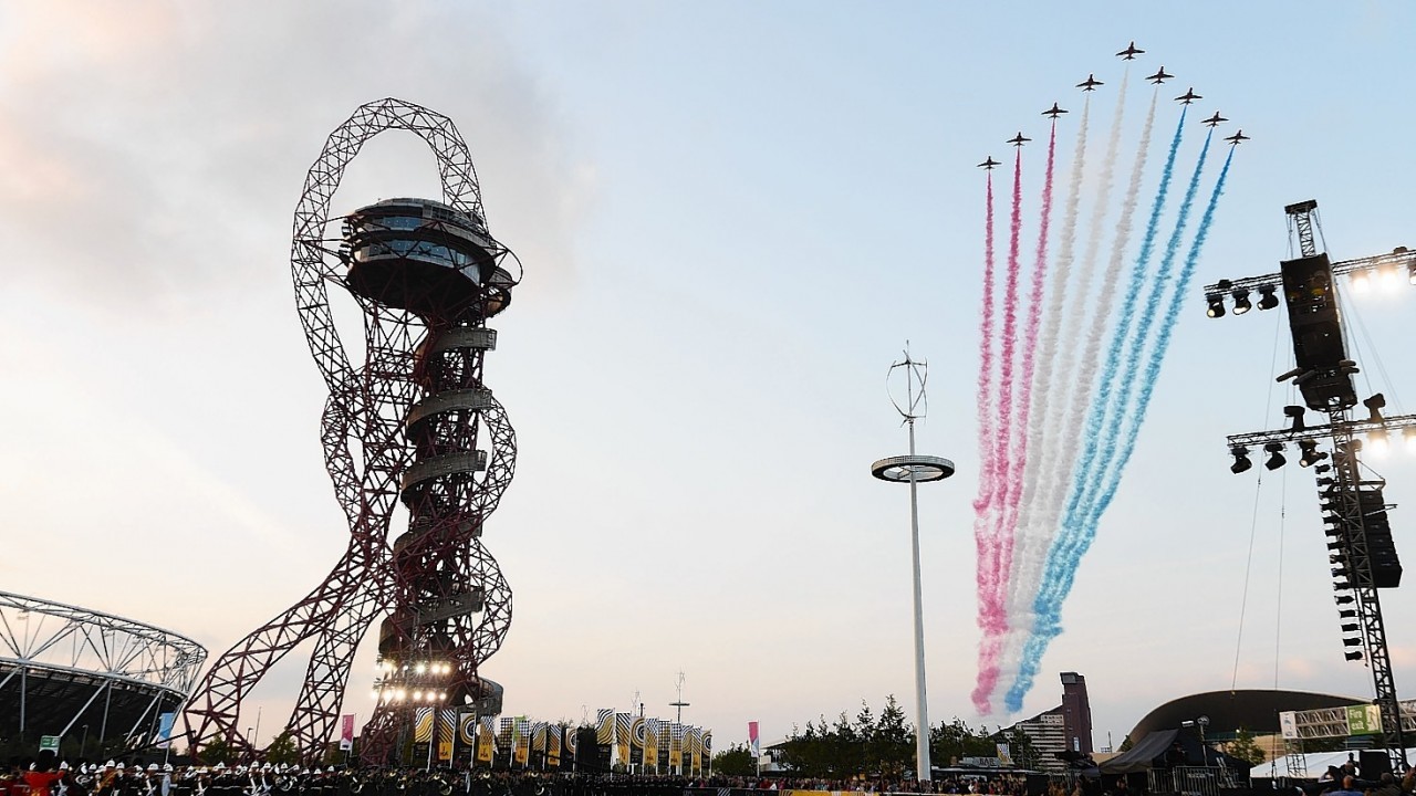 The opening ceremony of the Invictus Games at the Queen Elizabeth Olympic Park, London.