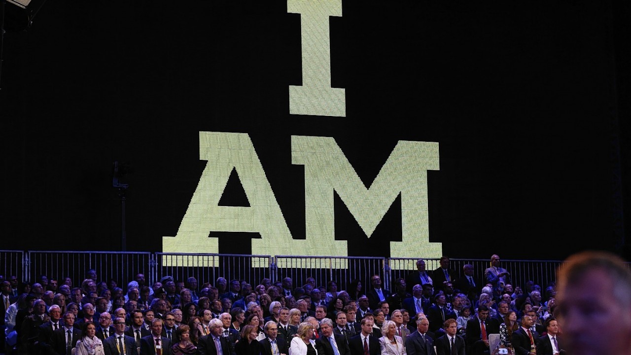 The opening ceremony of the Invictus Games at the Queen Elizabeth Olympic Park, London.