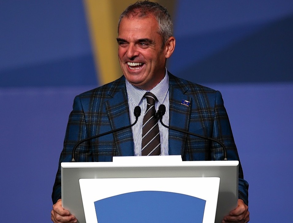 Europe captain McGinley at the opening ceremony