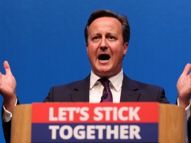 Prime Minister David Cameron, who campaigned for a No vote