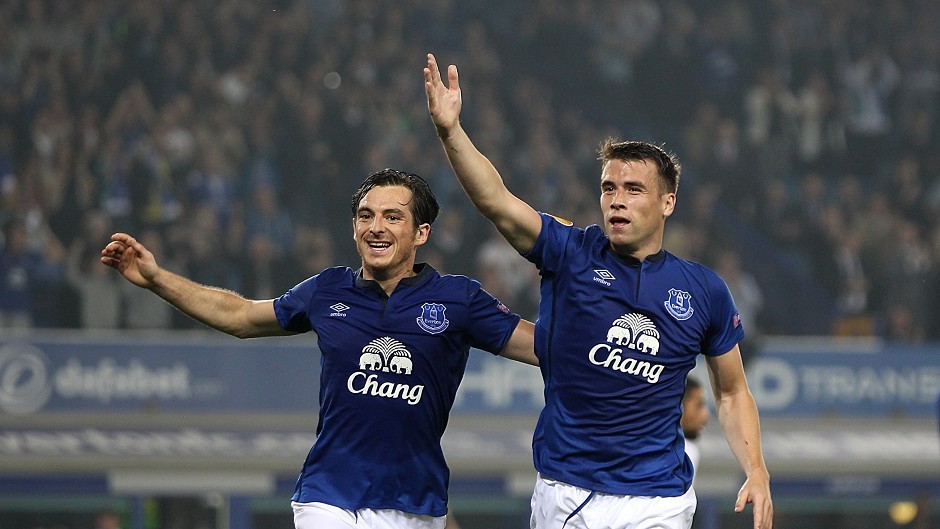 Everton's Seamus Coleman (right) is a wanted man