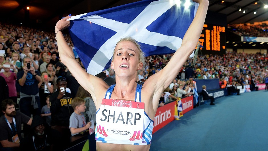 Lynsey Sharp won silver in the 800m at Glasgow 2014 for Team Scotland