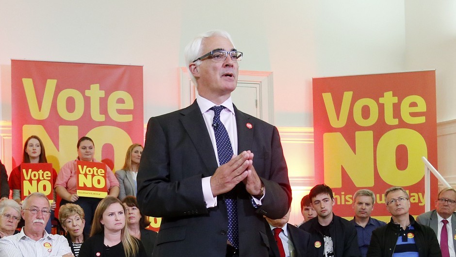 Better Together campaign leader Alistair Darling