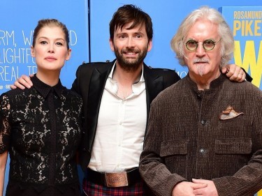 Rosamund Pike, David Tennant and Billy Connolly at the premiere of What We Did On Our Holiday