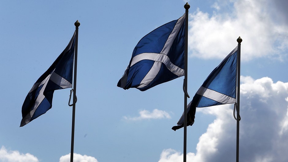 A new poll found support for independence and staying in the UK was tied at 41% 