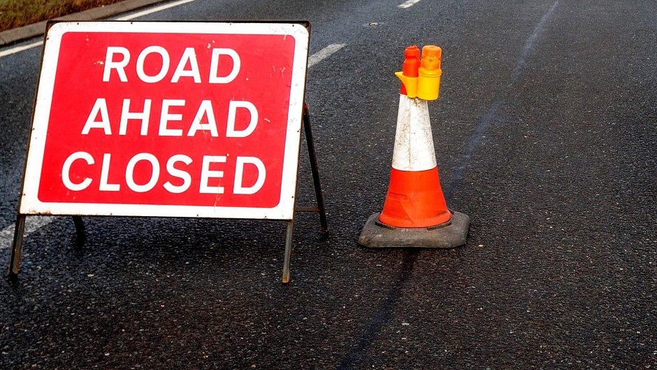 The A82 will be shut overnight because of resurfacing works