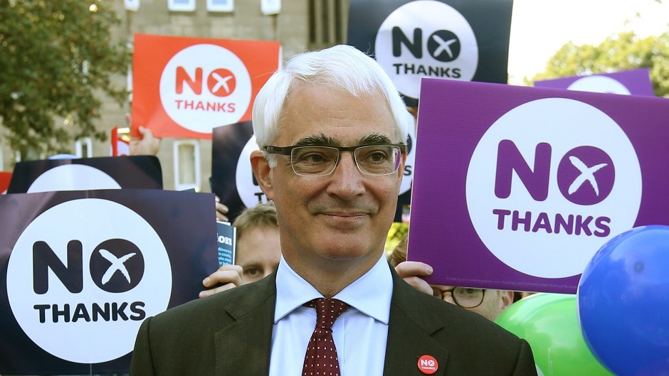 Better Together leader Alistair Darling