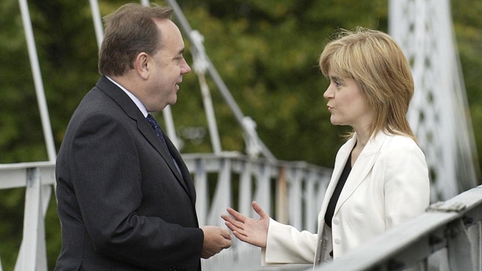 Alex Salmond and Nicola Sturgeon ran a joint ticket to secure the leadership of the SNP in 2004