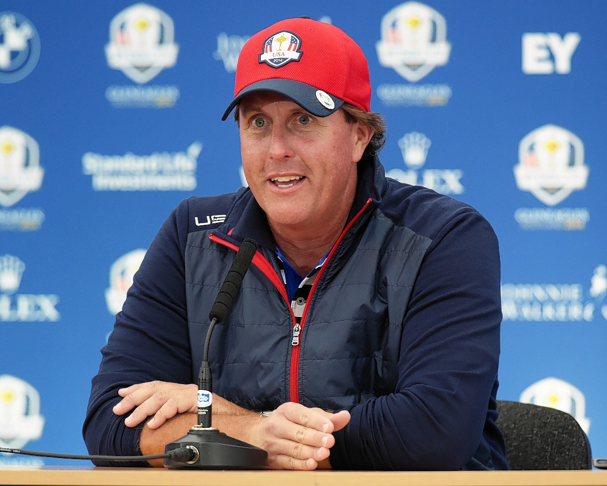 Phil Mickelson was on the wind up during his press conference yesterday