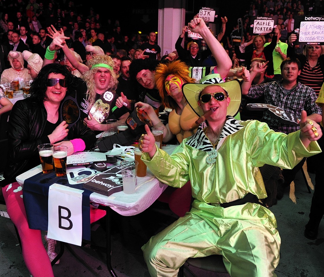 The darts certainly proved popular with the Aberdeen crowd in April 