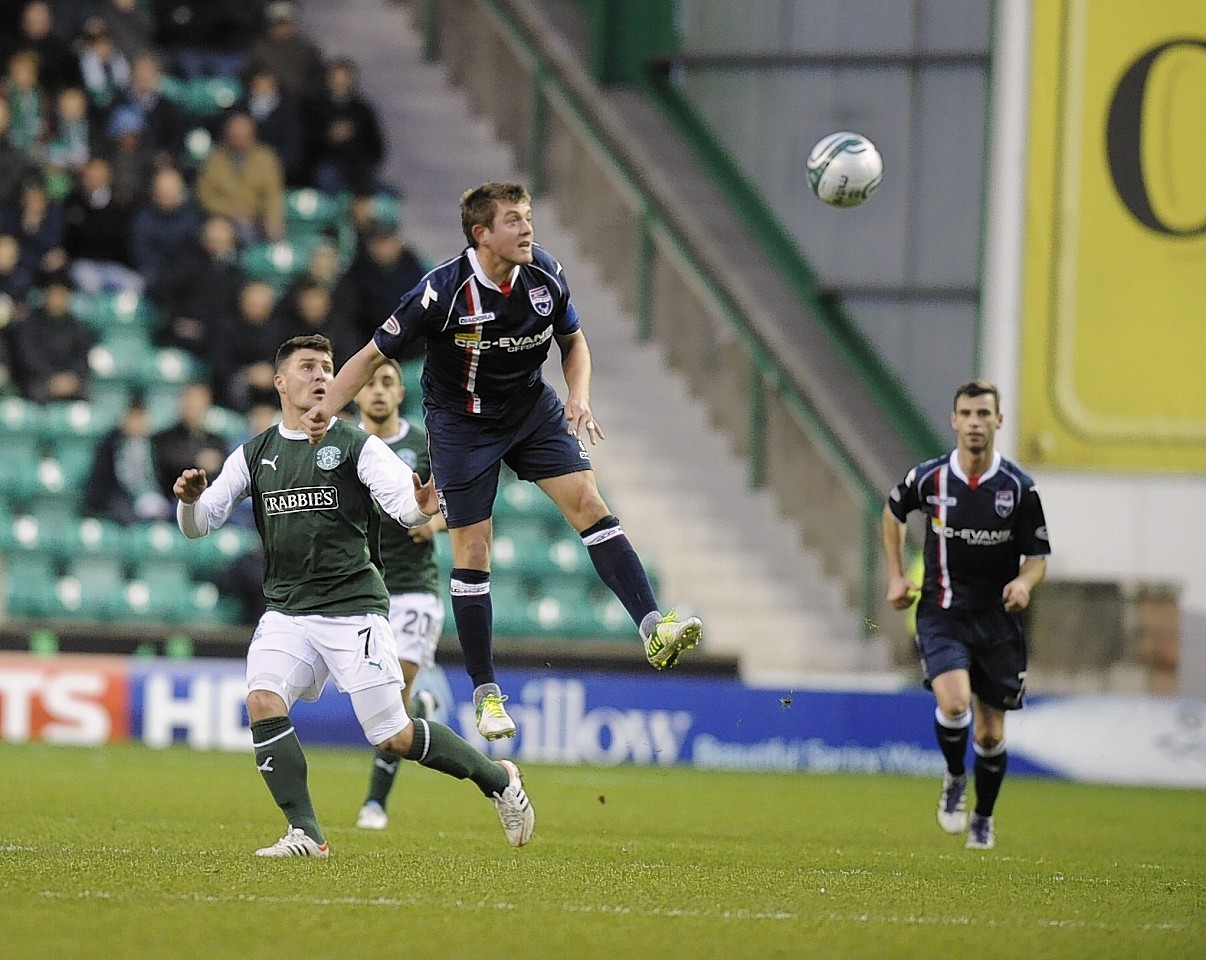 Richard Brittain has enjoyed a good run against Hibernian, netting three goals