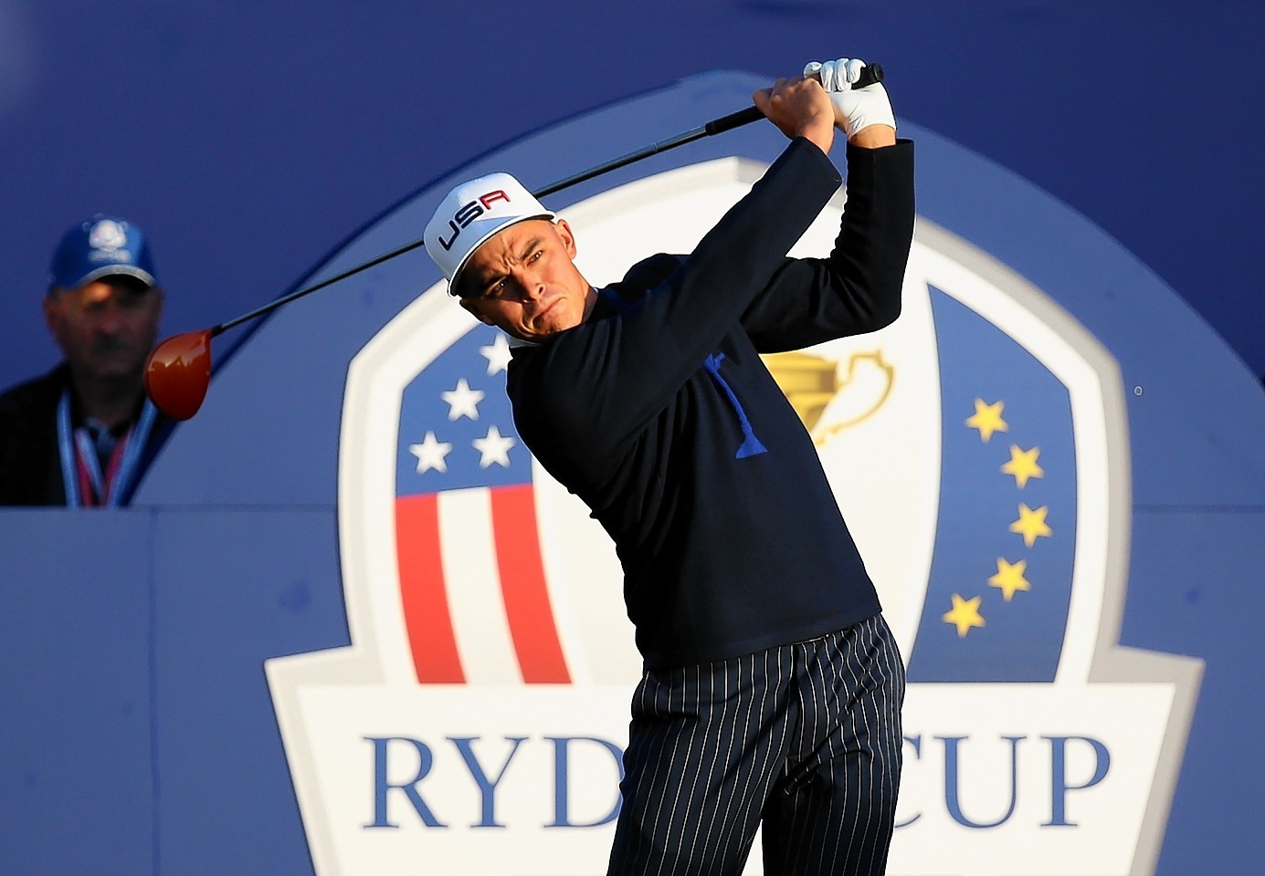 Rickie Fowler, representing USA  at the Ryder Cup, has hinted he is to return to Scotland