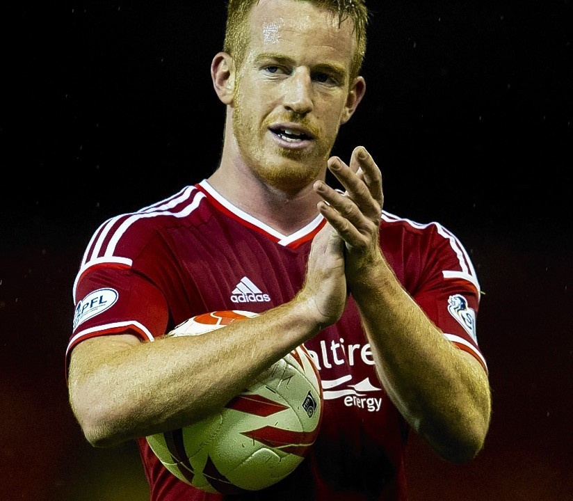 Rooney collected the match ball at Pittodrie last night