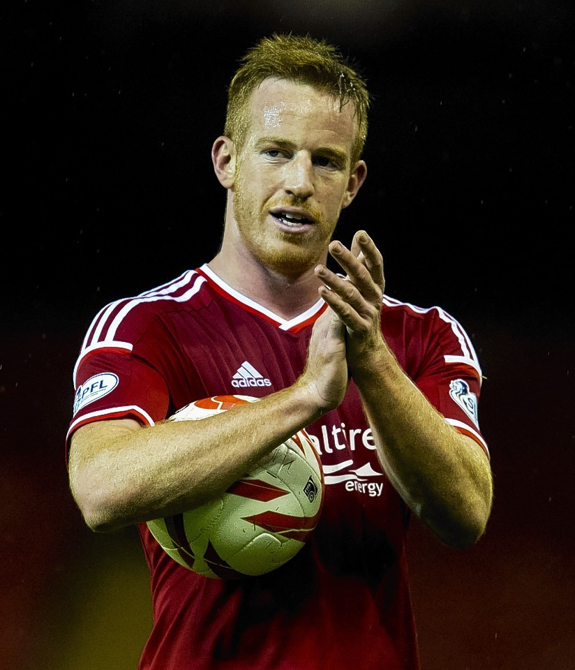 Rooney collected the match ball at Pittodrie last night