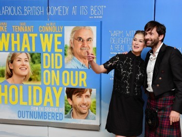  Rosamund Pike and David Tennant at the premiere of What We Did On Our Holiday