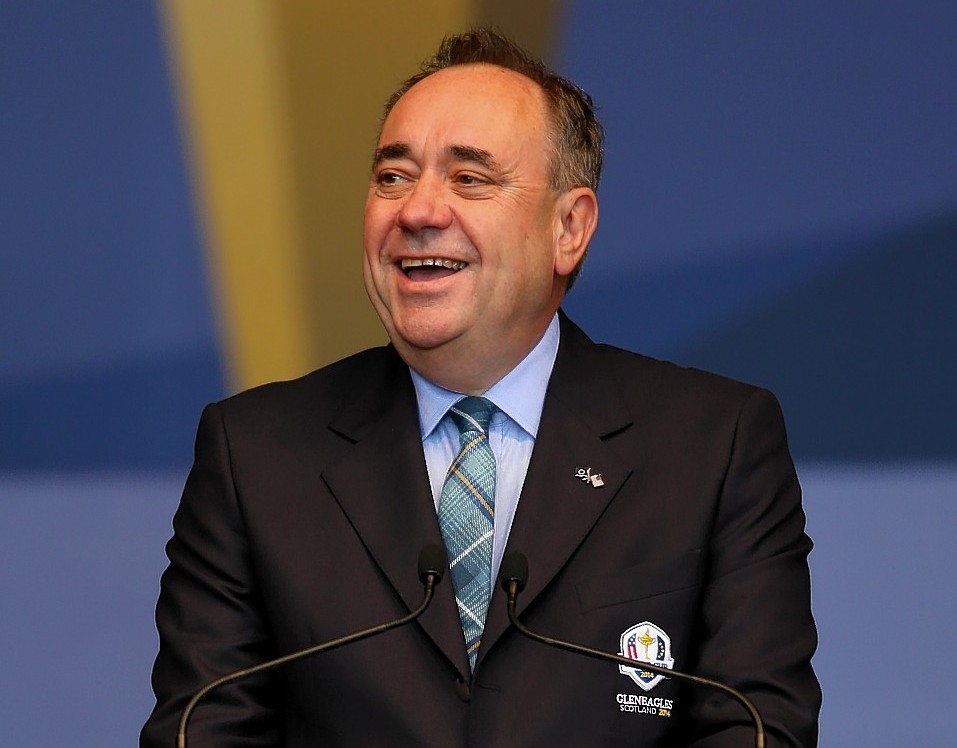 Alex Salmond welcomed the crowds to the 'greatest golf tournament in the world'