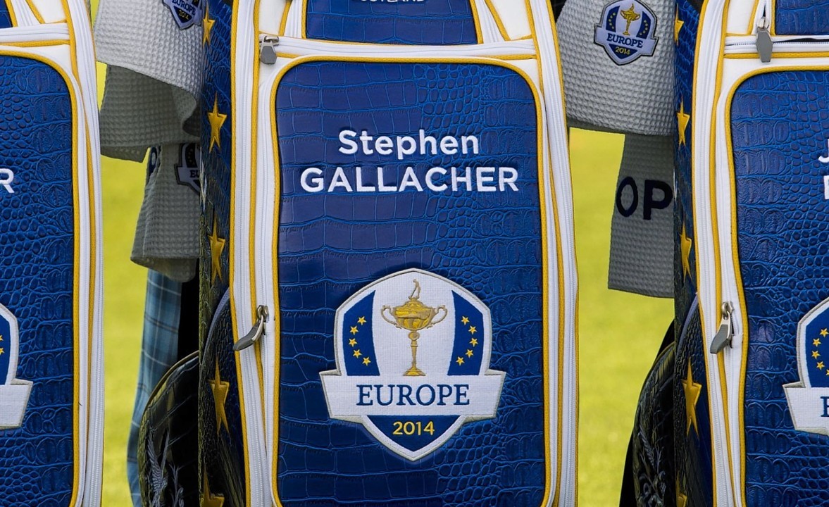 Gallacher was even awarded a new Team Europe bag with his name on it