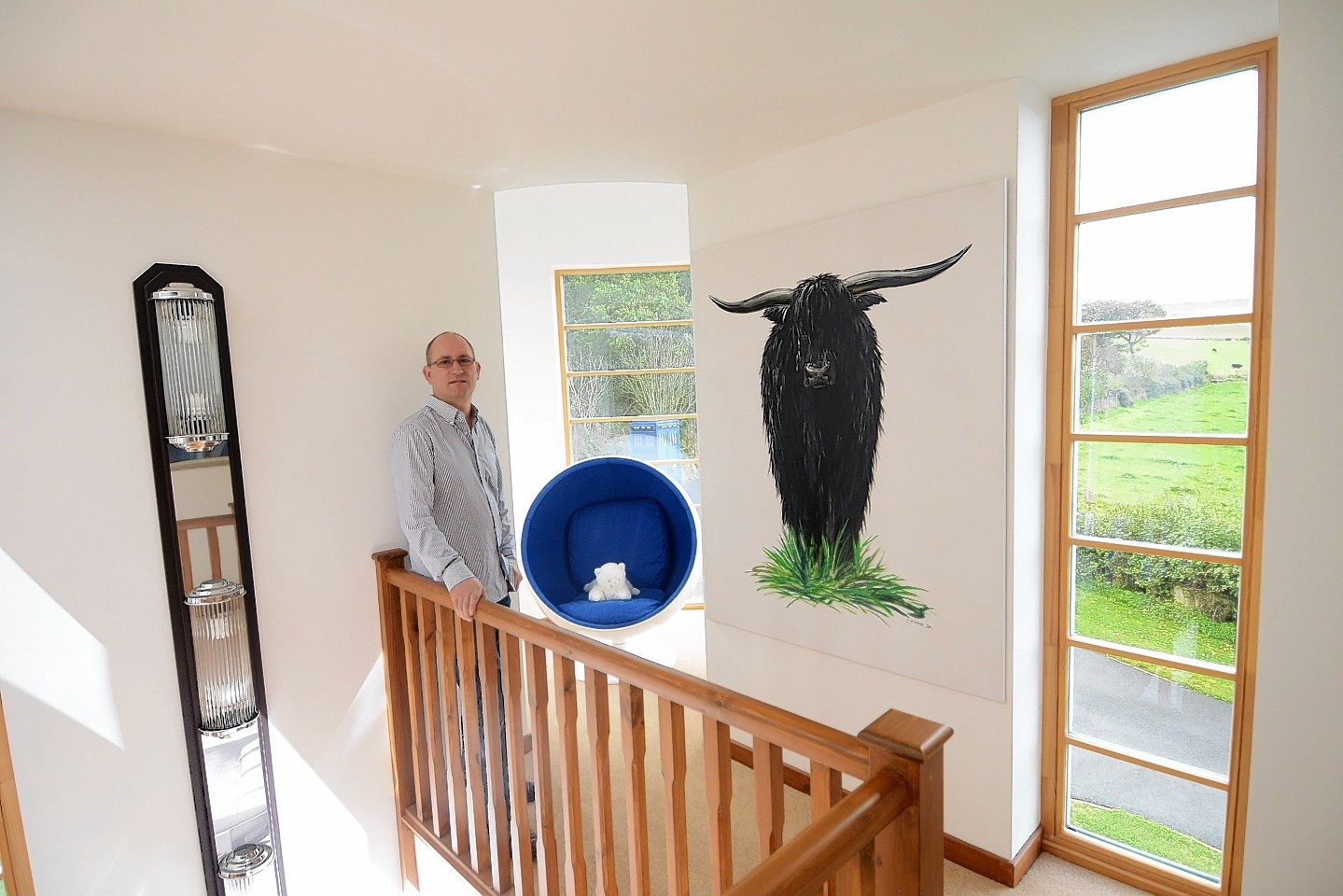 Tony Allen in his Aberdeenshire home