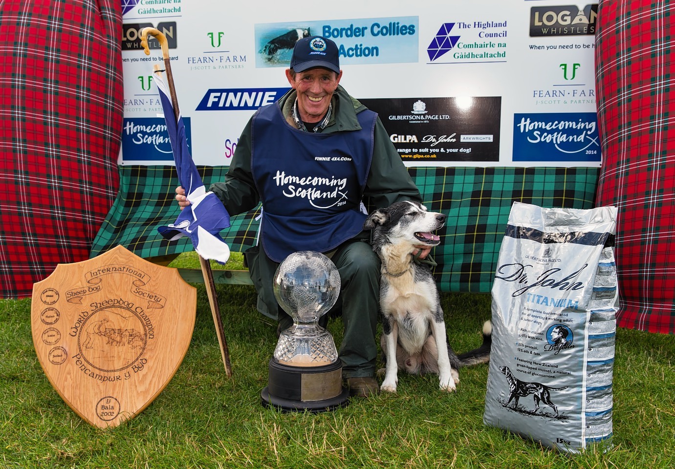 Michael Shearer and his dog