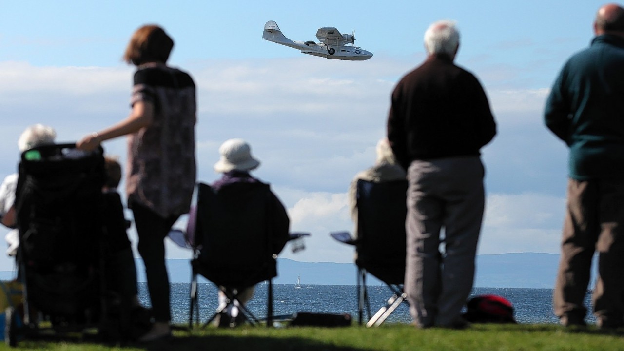 The Scottish Airshow at Ayr beach in South Ayrshire