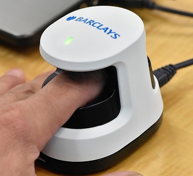 Barclays' biometric reader