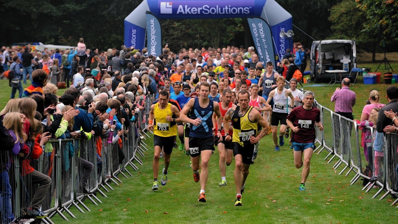 The Crathes Half-Marathon 2014, at Crathes Castle.