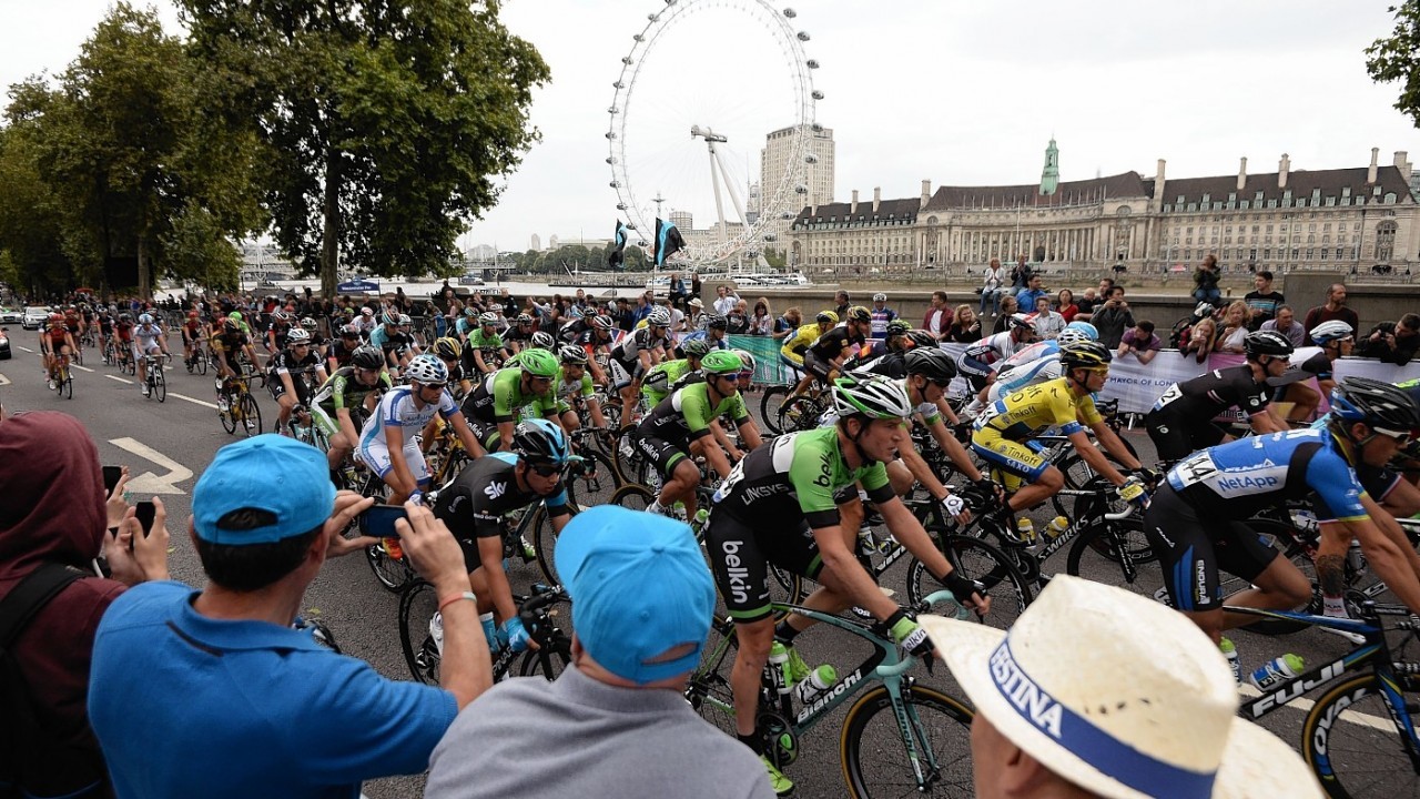 The final stage of the 2014 cycling tour in Britain