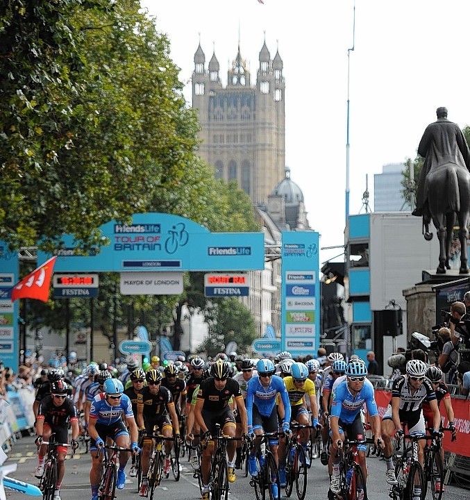 The final stage of the 2014 cycling tour in Britain