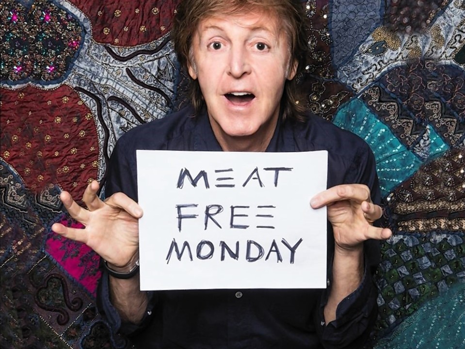Stars team up to promote 'Meat Free Mondays' ahead of the  UN Global Summit on Tuesday