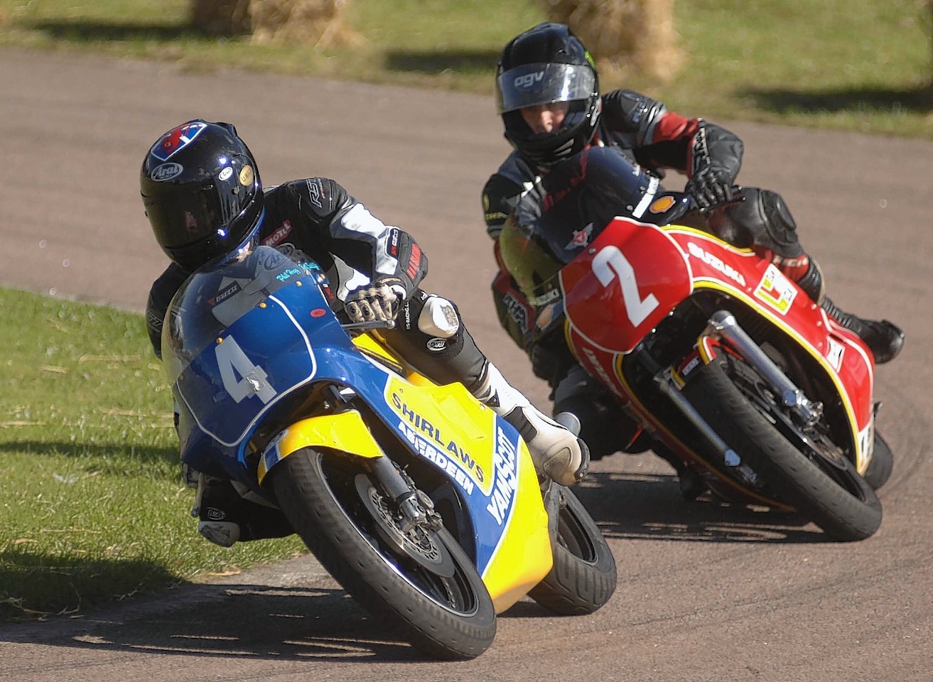 Bikers warm up for the pursuit