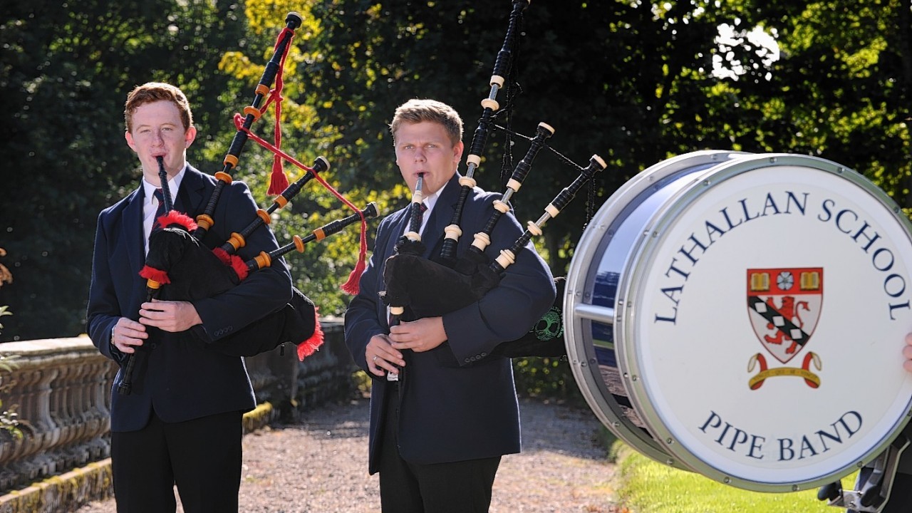 The Lathallan School Pipe Band celebrating its 50th Anniversary