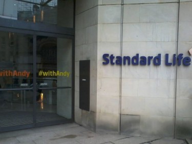 Standard Life's Edinburgh office is #withAndy