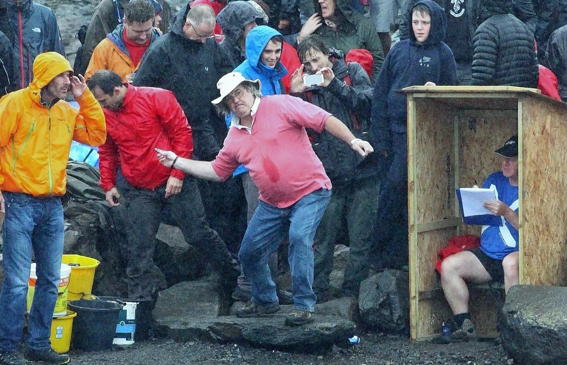 The world stone skimming Championships Easdale Island