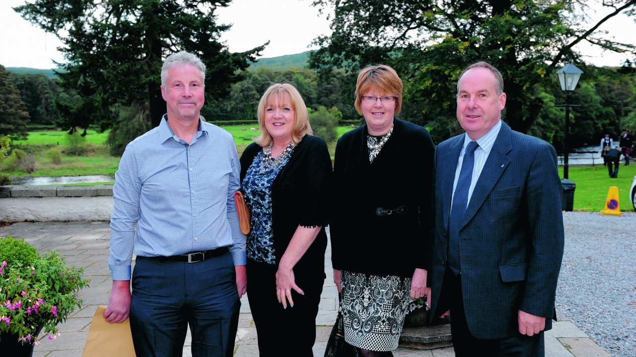 Graham and Annie Collie with Moira and Raymond Wight