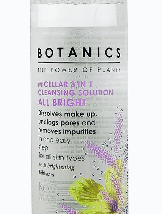 Botanics All Bright Micellar 3 in 1 Cleansing Solution, £4.49, Boots
