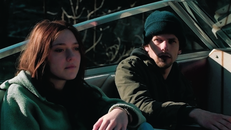 Jesse with co-star Dakota Fannng  in  Night Moves