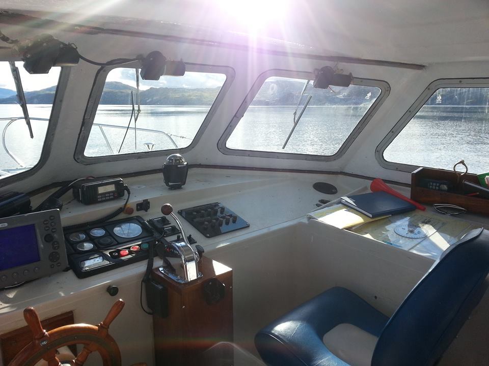 Inside the boat that came to the bride's aid