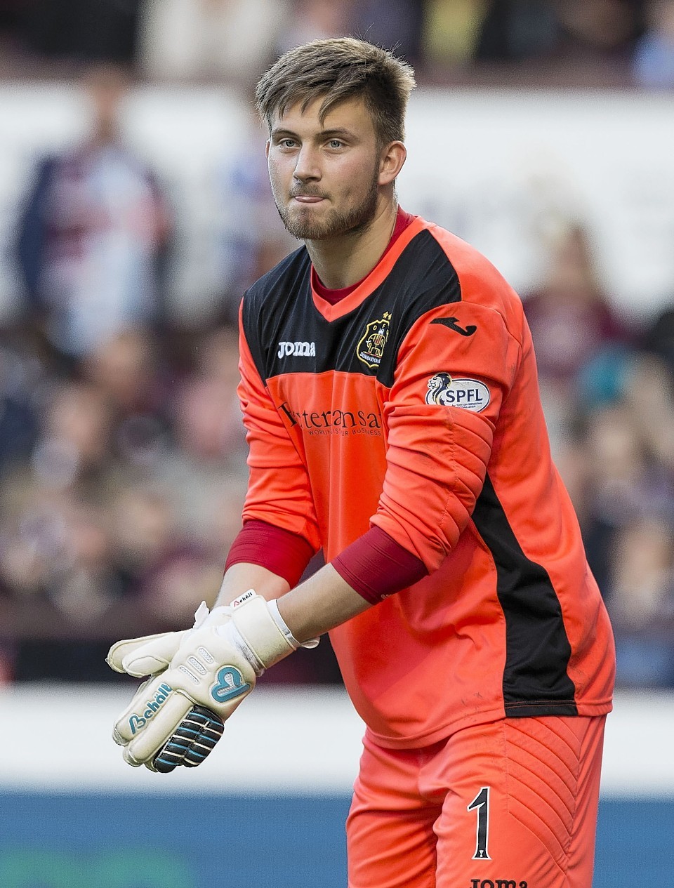 Danny Rogers starred for Dumbarton at Ibrox  against Rangers