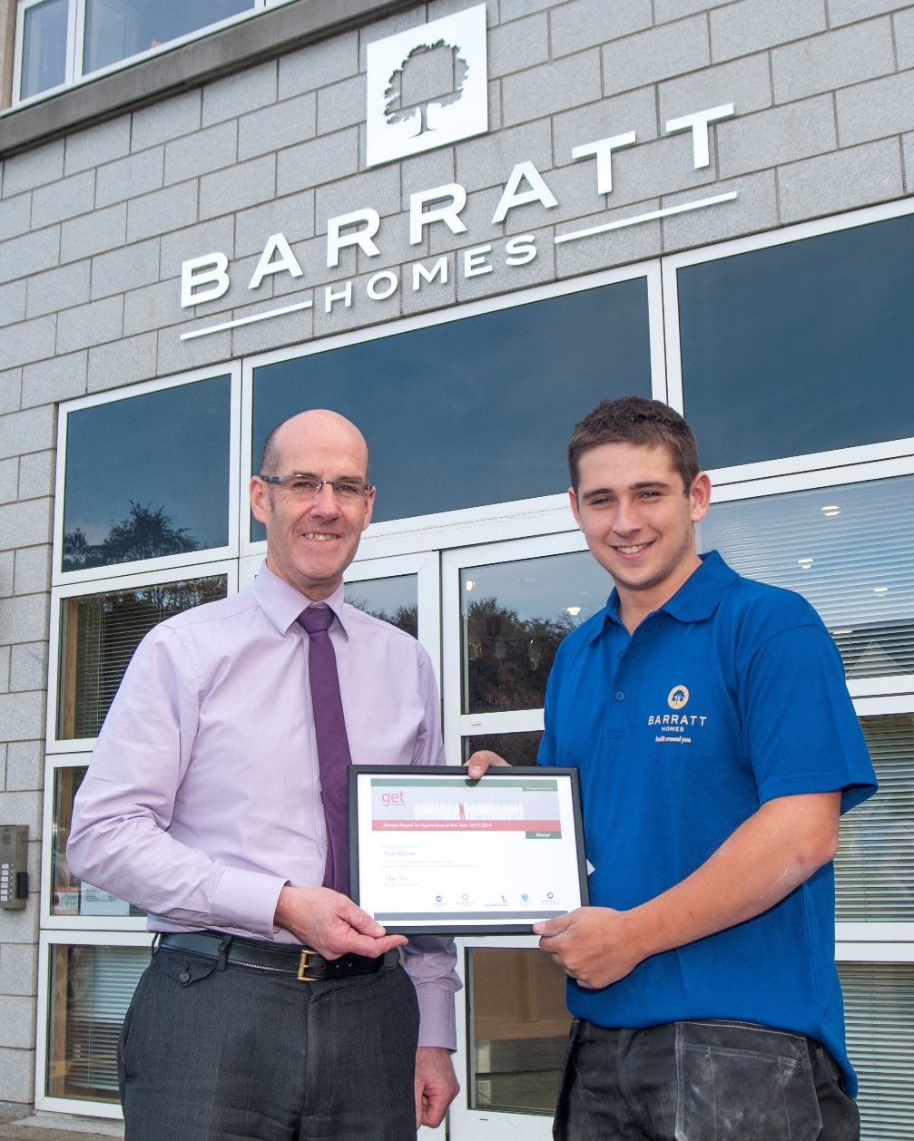 David Stewart with Apprentice of the Year Ryan Bonner