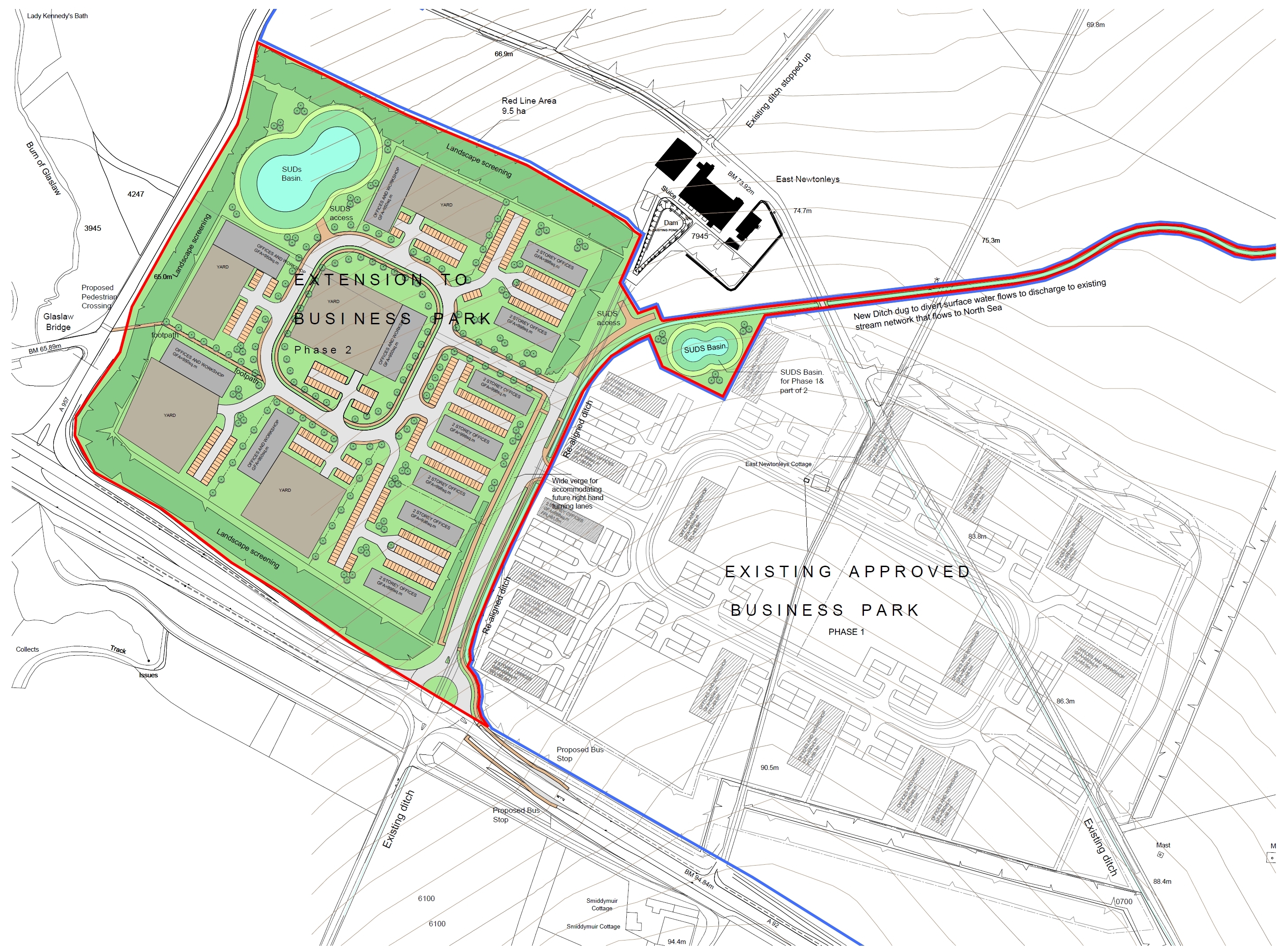 Plans have been lodged for the extension of Mearns Business Park, Stonehaven