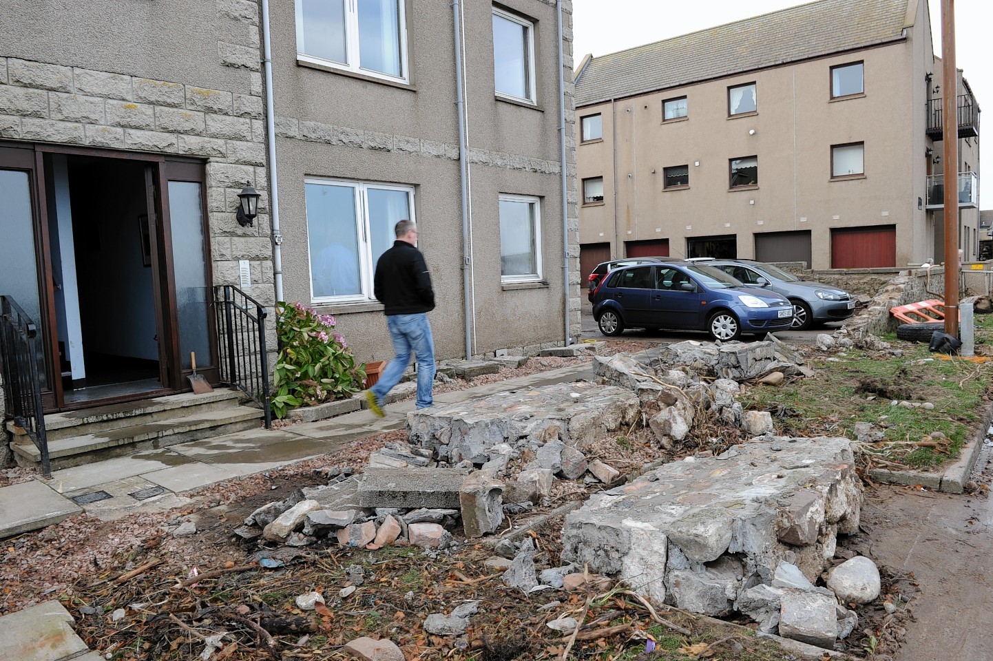 Flooding clean up in Stonehaven