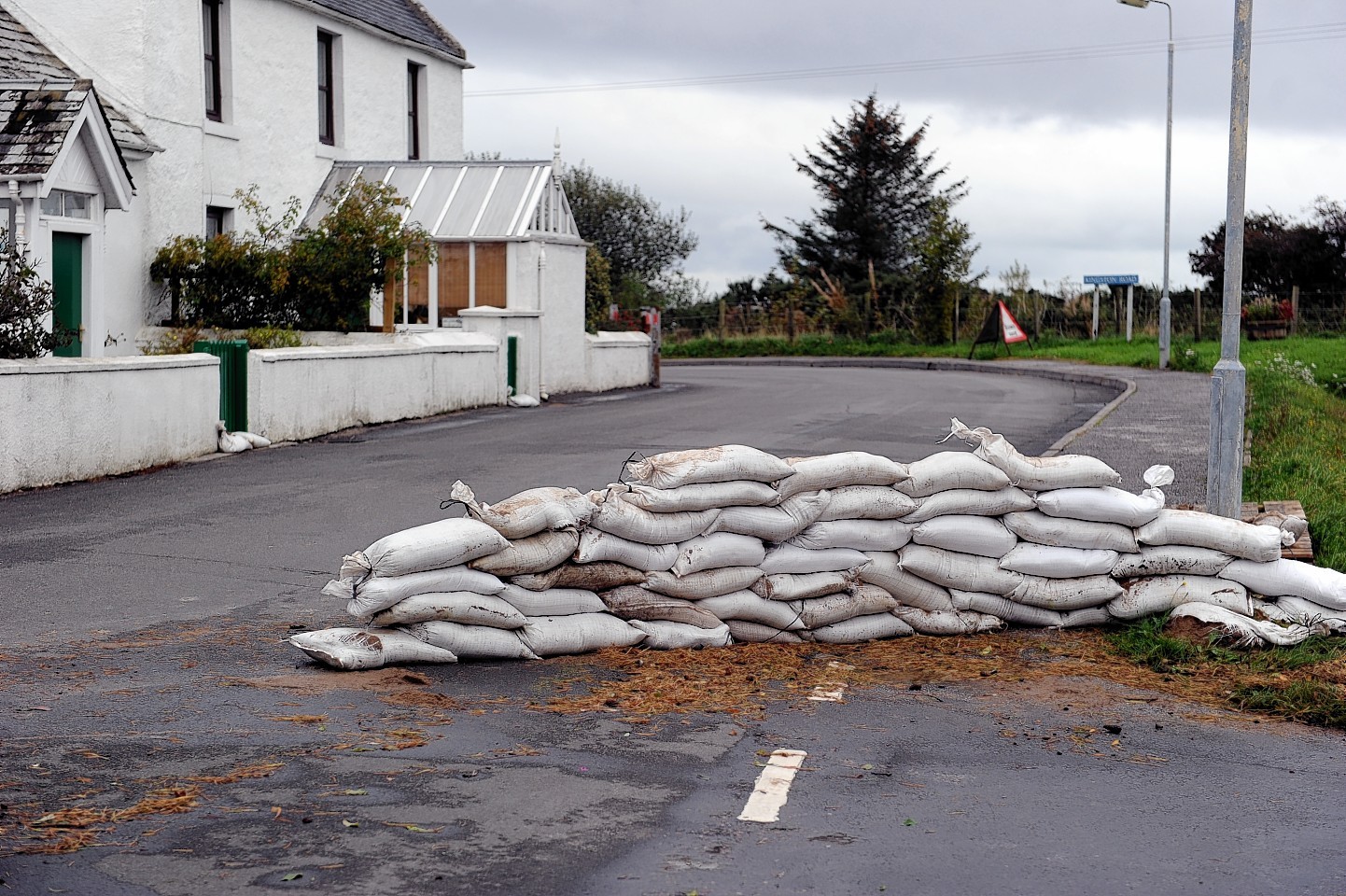 Flooding clean up in Garmouth