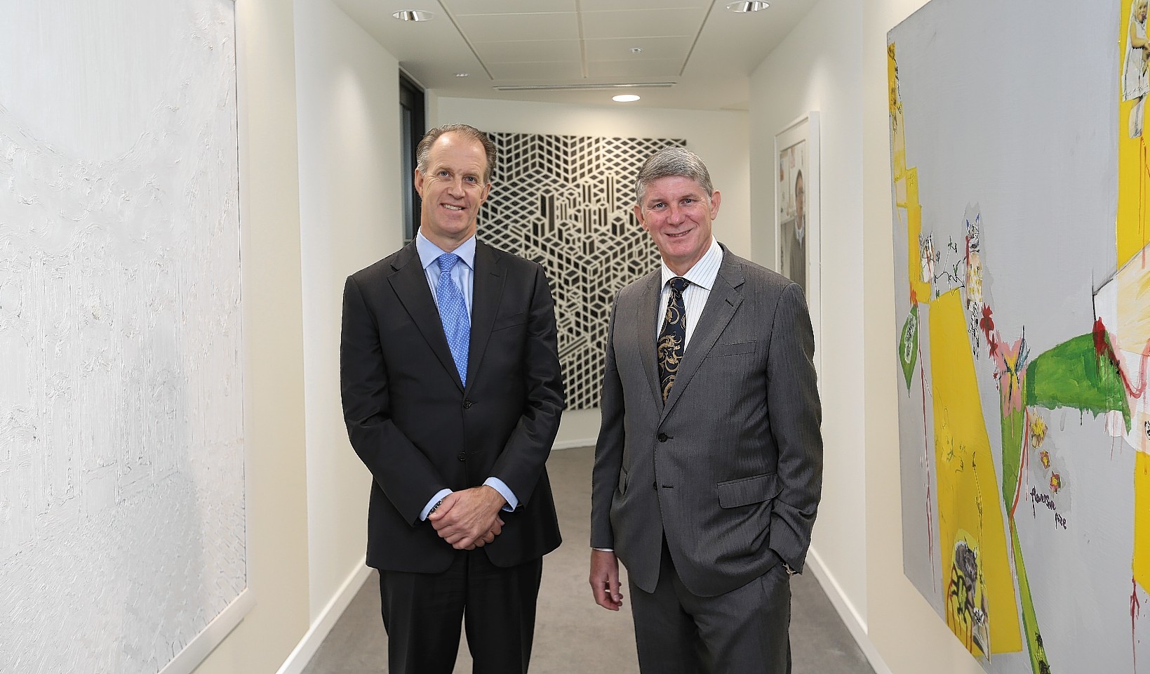 Ruud Zoon, managing director of GDF Suez E&P UK and Rob Buchan, GDF's Aberdeen General Manager