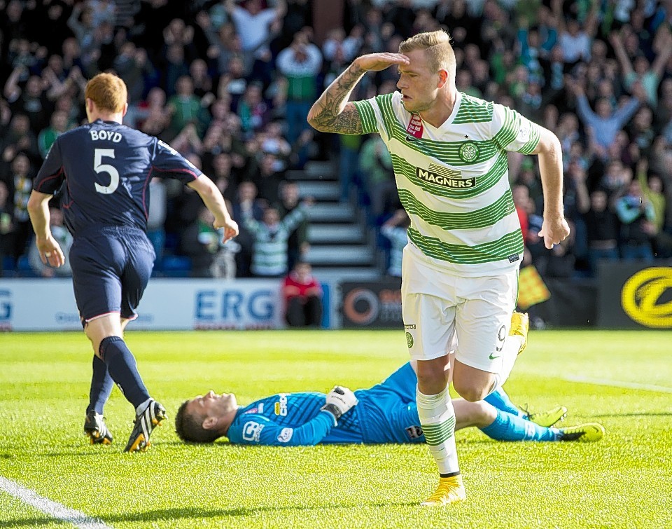 John Guidetti and his Celtic team mates left County flat on their backs last weekend