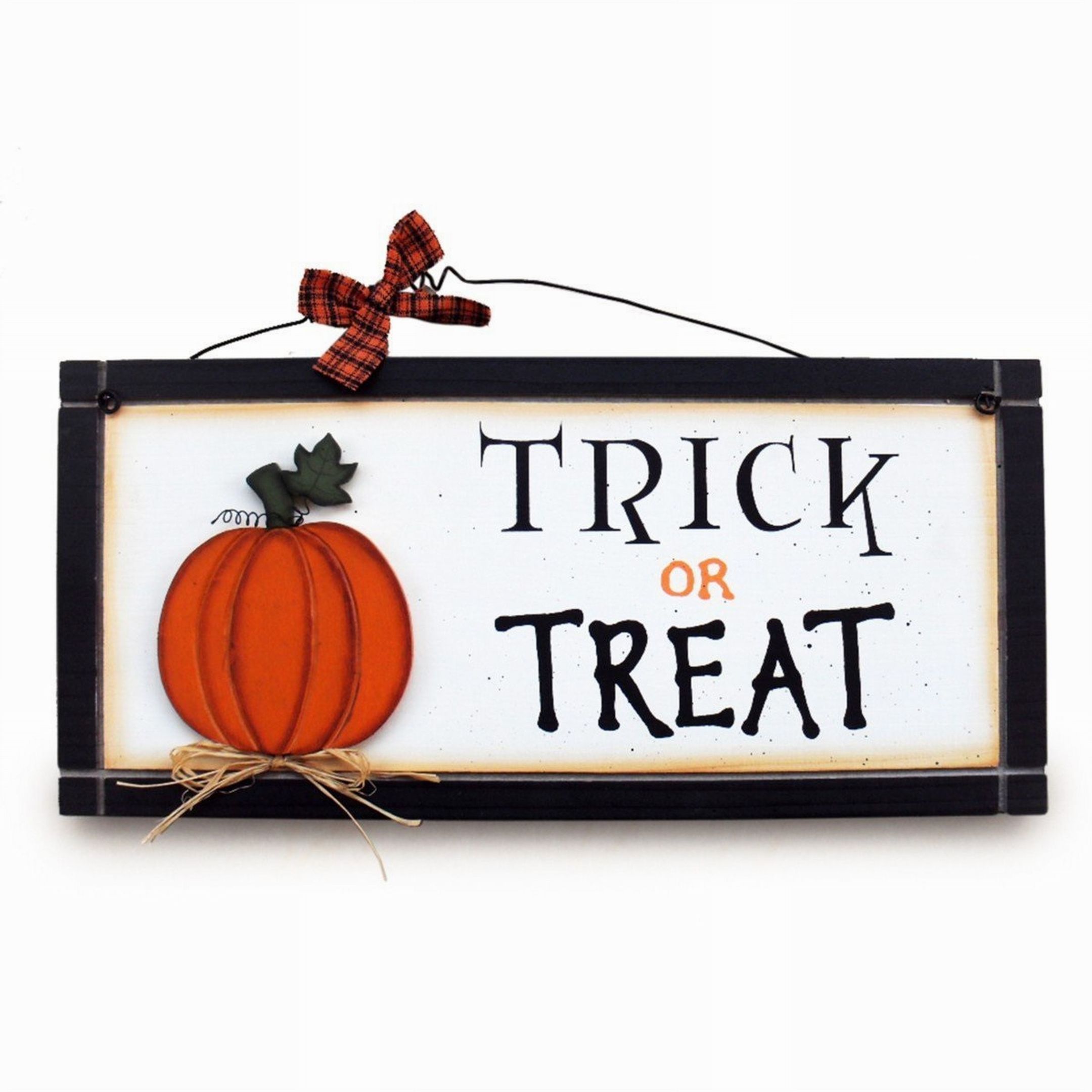 Heartwarmers Fun Trick or Treat Pumpkin Wooden Sign, £7.99 - Amazon