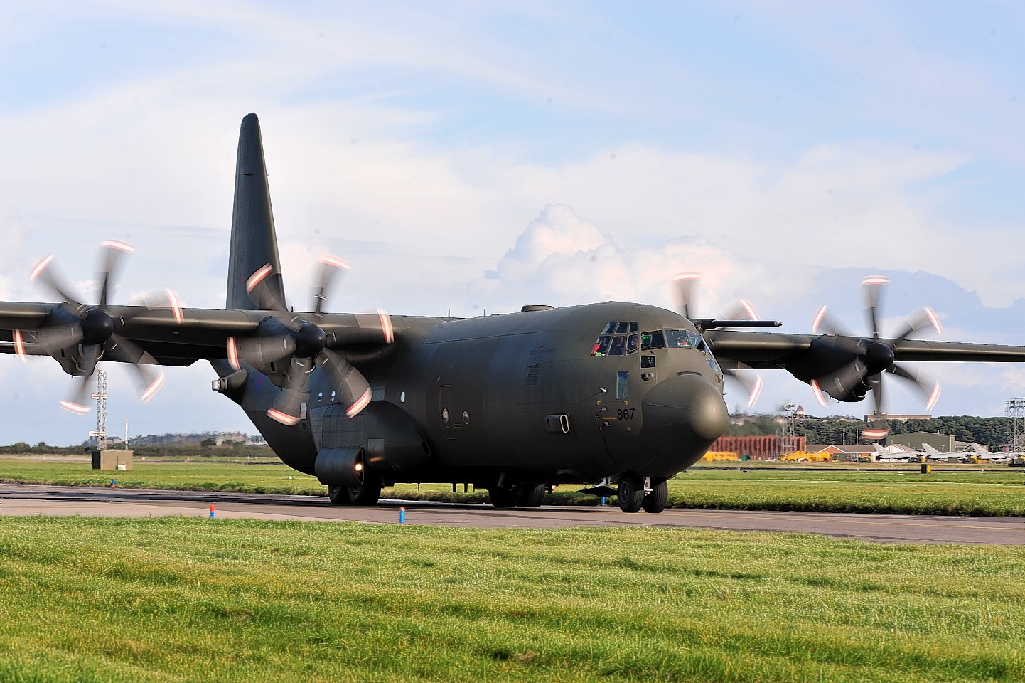 Hercules taking part in Exercise Joint Warrior at RAF Lossiemouth