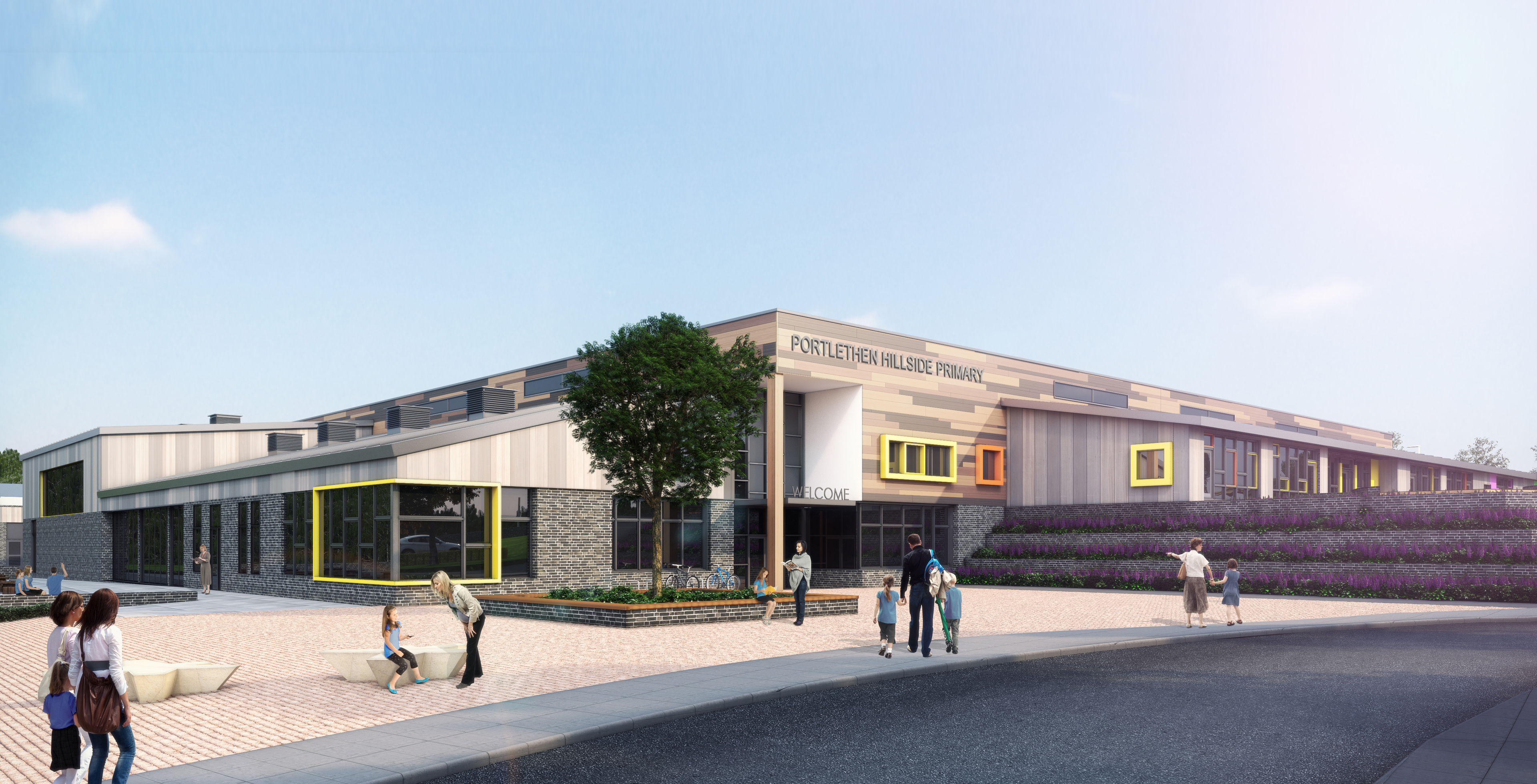 An artist impression of the proposed new school at Portlethen