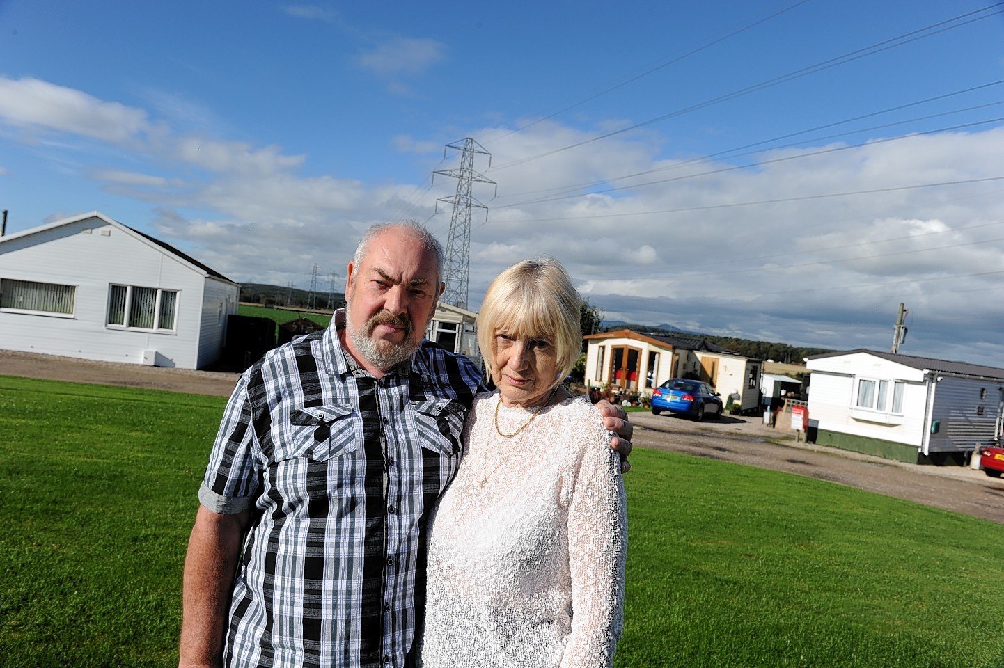 Ian and Cathie Morrison at Broomhill Caravan Park, Kintore