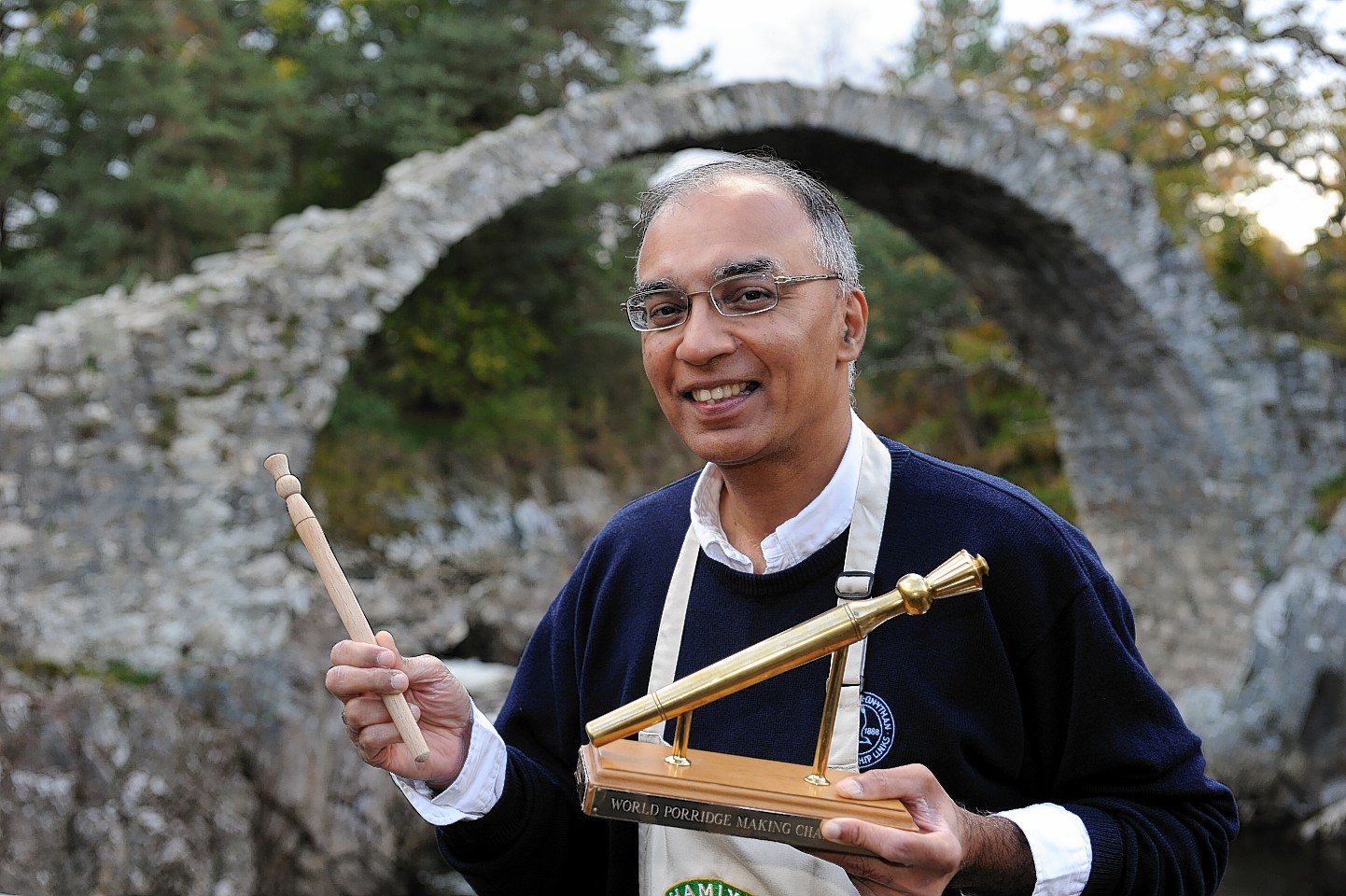 Izhar Khan with the golden spurtle last year