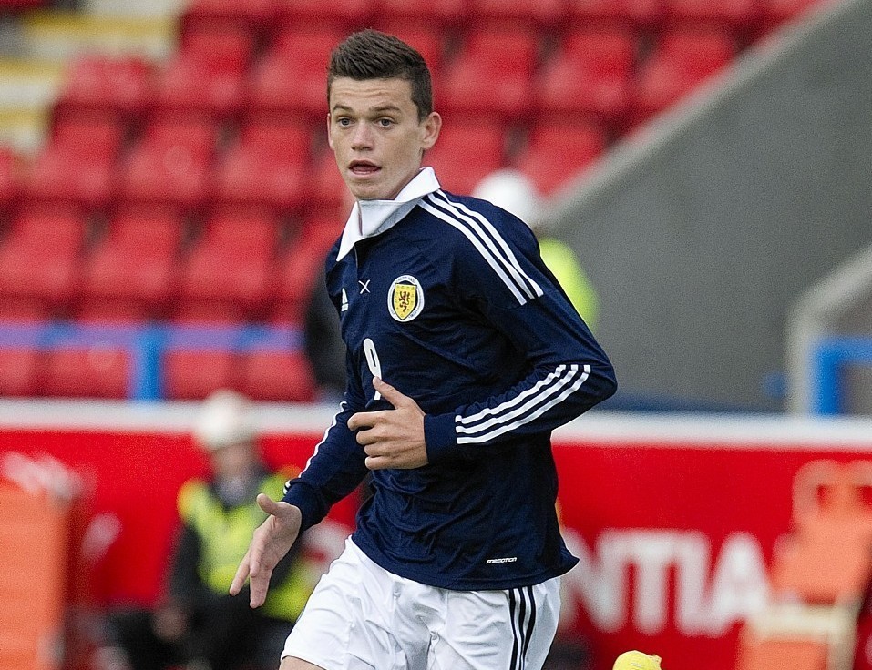 Jack Harper playing for Scotland